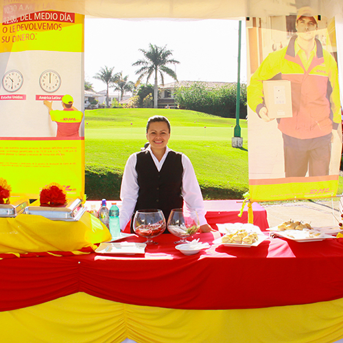 Jugador de golf en el torneo DHL en Cariari, Costa Rica
